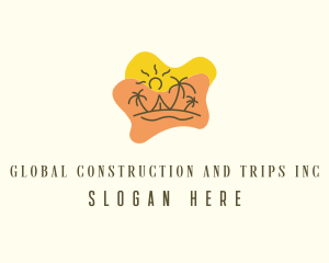 Trip - Summer Island Vacation logo design
