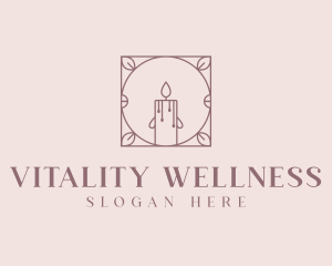 Wellness Candle Decor logo design