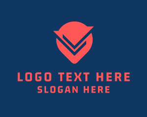 Clan - Red Gaming Letter V logo design