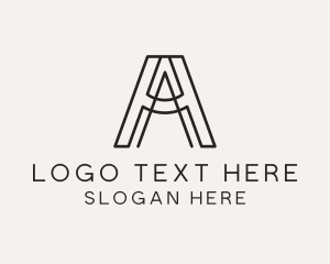 Letter A - Structure Engineer Contractor logo design