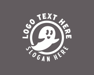 Cartoon - Spirit Spooky Ghost logo design