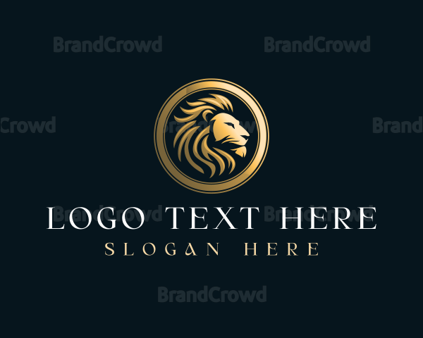 Luxury Lion Crest Logo