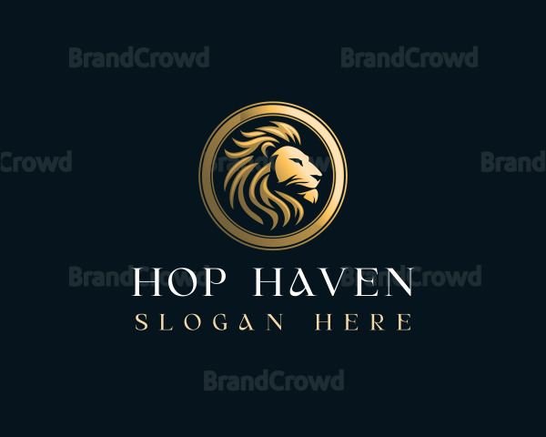 Luxury Lion Crest Logo