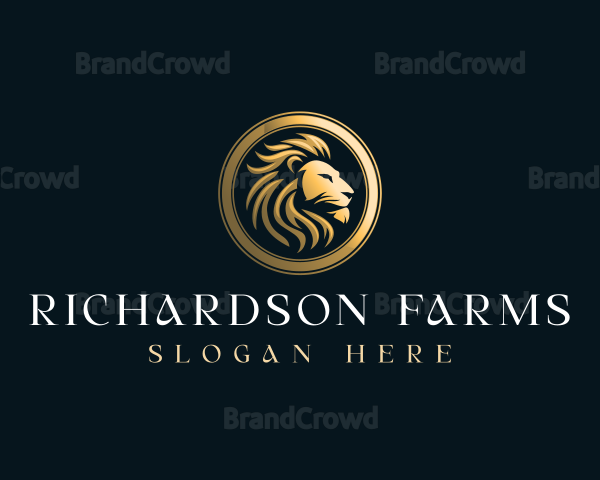 Luxury Lion Crest Logo