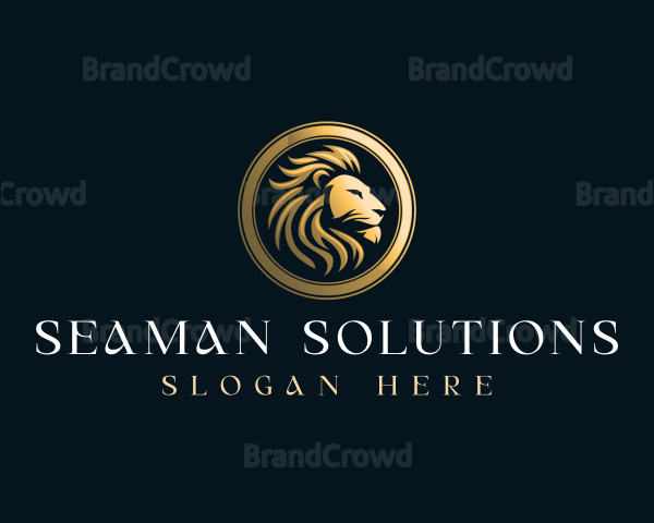 Luxury Lion Crest Logo