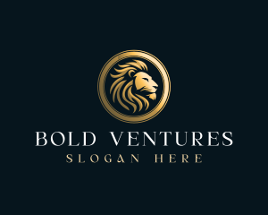 Luxury Lion Crest logo design