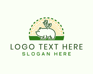 Hog - Poultry Livestock Farm logo design