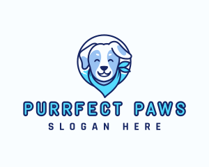 Dog Grooming Scarf Logo