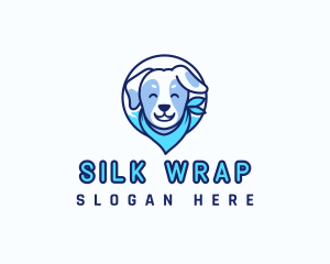 Dog Grooming Scarf logo design
