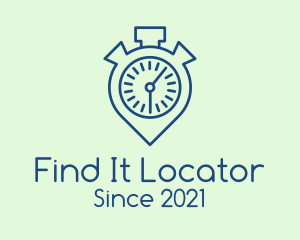 Timer Location Pin  logo design