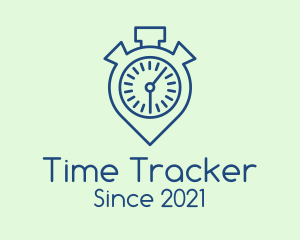 Timer Location Pin  logo design