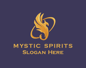 Mythical Phoenix Orbit logo design