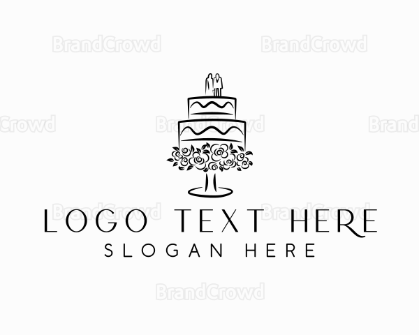 Wedding Catering Cake Logo