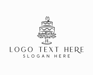 Cake - Wedding Catering Cake logo design