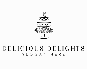 Wedding Catering Cake logo design