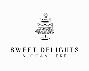 Wedding Catering Cake logo design