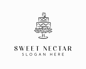 Wedding Catering Cake logo design