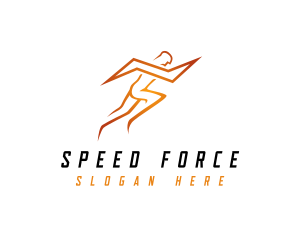 Lightning Sports Man logo design