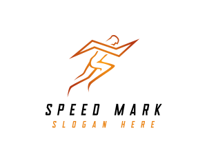 Lightning Sports Man logo design