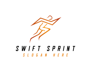 Lightning Sports Man logo design