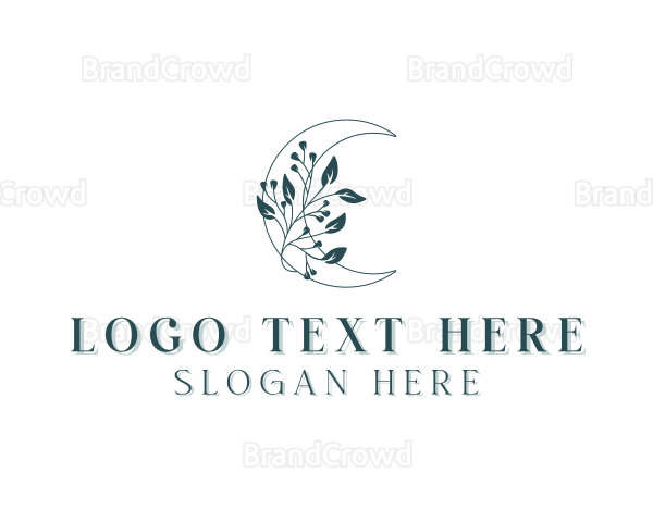 Moon Leaf Florist Logo