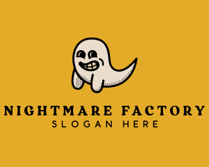 Scary - Ghost Cartoon Scary logo design