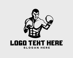 Champion - Boxing Fighter Champion logo design