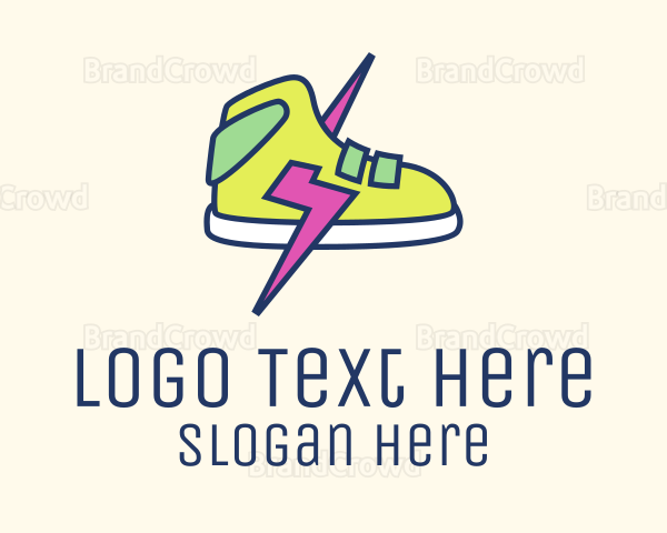 Lightning Bolt Sneakers Logo