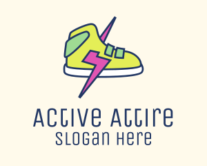 Sportswear - Lightning Bolt Sneakers logo design