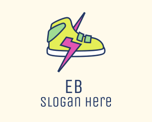 Lightning Bolt Sneakers logo design