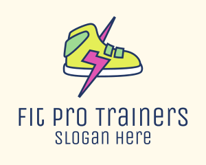 Trainers - Lightning Bolt Sneakers logo design