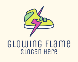 Lightning Bolt Sneakers logo design