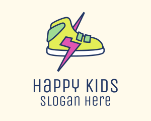 Lightning Bolt Sneakers logo design