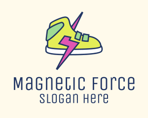 Lightning Bolt Sneakers logo design