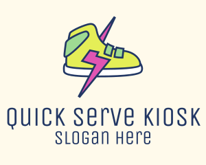 Lightning Bolt Sneakers logo design