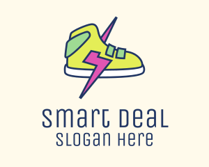 Lightning Bolt Sneakers logo design