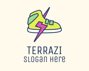 Lightning Bolt Sneakers logo design