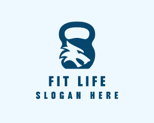 Wolf Kettlebell Fitness logo design