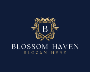 Floral - Floral Shield  Decorative logo design