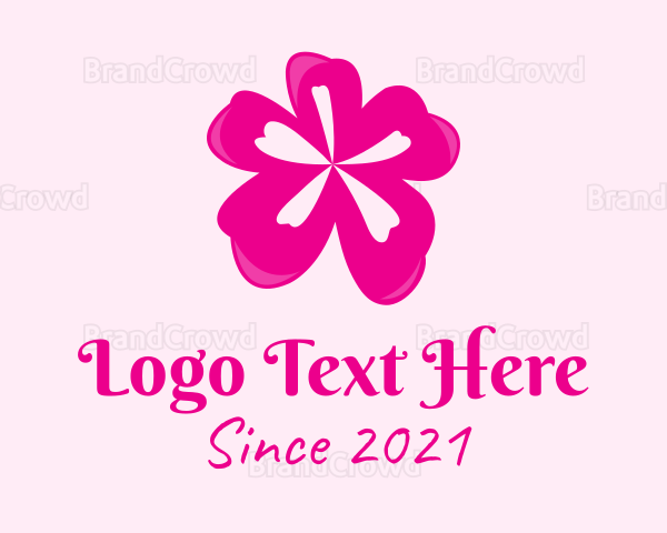 Pink Cherry Blossom Logo
