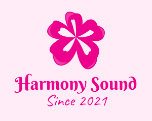 Hawaiian - Pink Cherry Blossom logo design