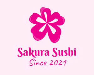 Pink Cherry Blossom logo design