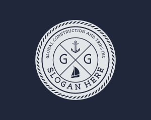 Adventure - Nautical Marine Sailboat logo design