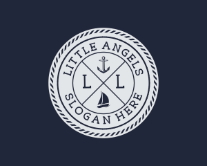 Transportation - Nautical Marine Sailboat logo design
