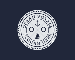 Nautical Marine Sailboat  logo design