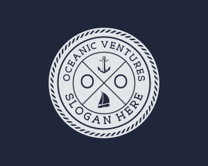 Nautical Marine Sailboat  logo design