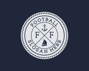 Navy - Nautical Marine Sailboat logo design
