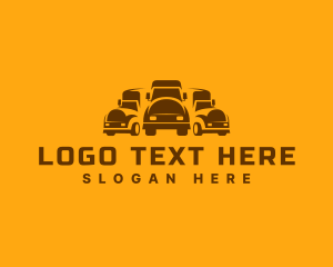 Towing Truck - Delivery Freight Truck logo design