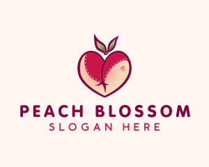 Peach - Naughty Peach Lingerie logo design