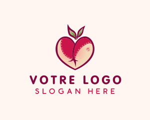 Erotic - Naughty Peach Lingerie logo design